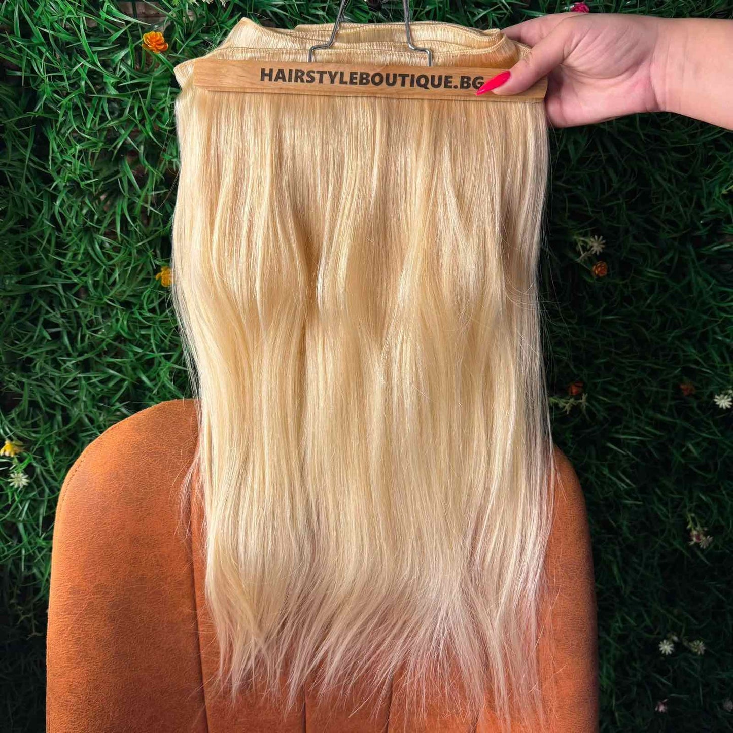 100% Естествена руса коса на треса